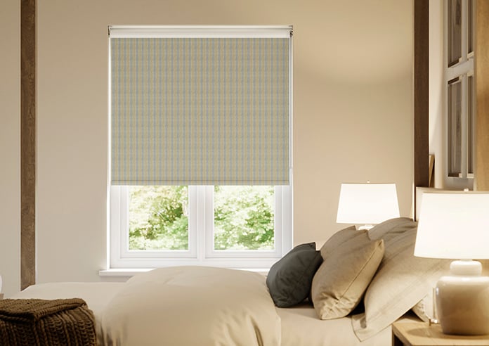 Emily Bond George Stripe, Indigo - Twist&Fit Roller Blind - Image 3